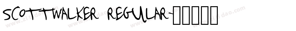 scottwalker regular字体转换
